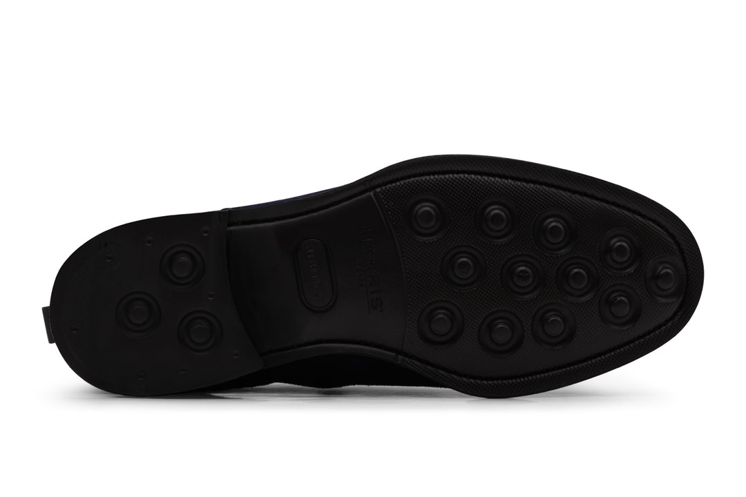 Bottine en daim Bleu avec élastique