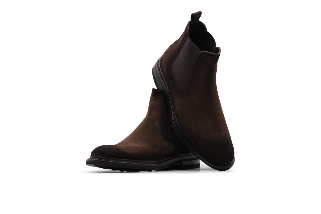 Wildlederstiefelette Testa di Moro mit Gummizug