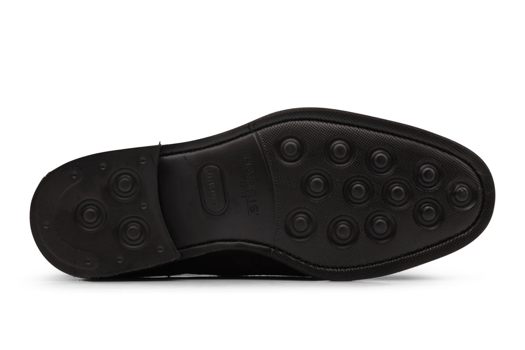 Bottine en daim Testa di Moro avec élastique