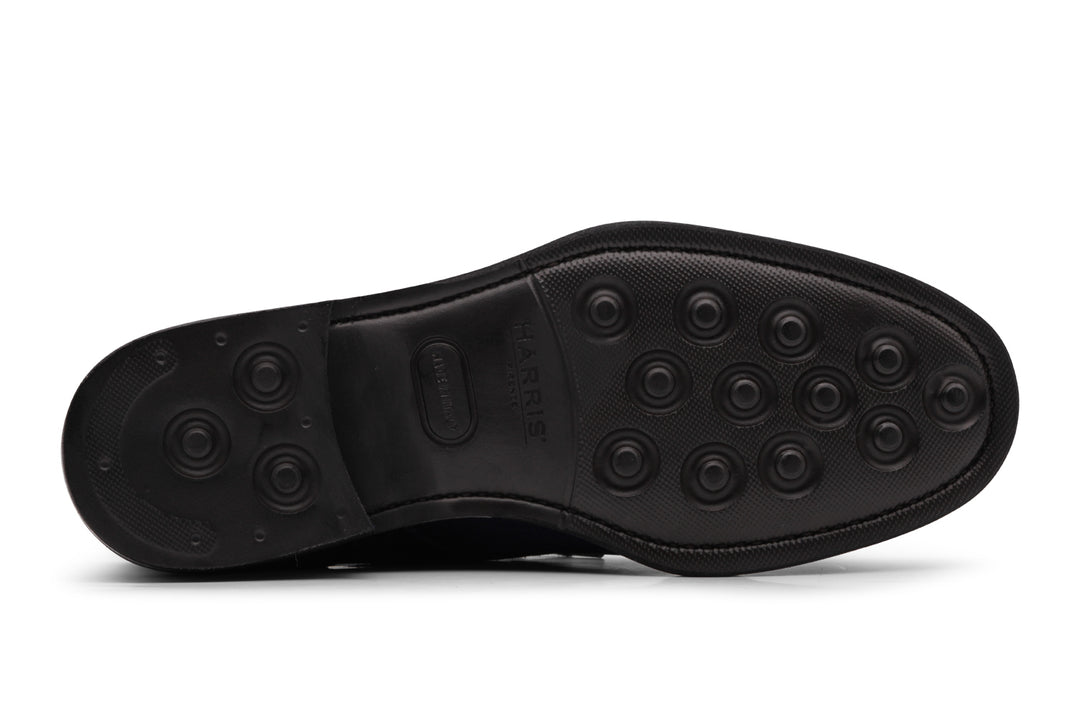 Bottine en daim lisse Bleu