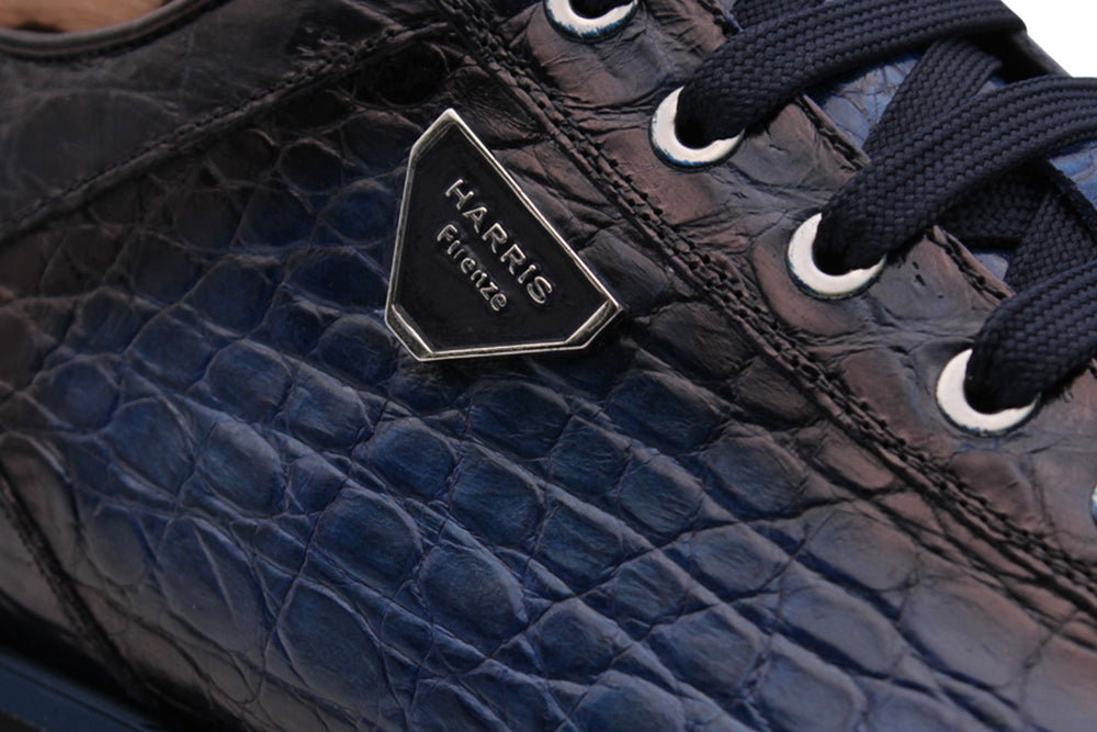 Sneakers in pelle di coccodrillo