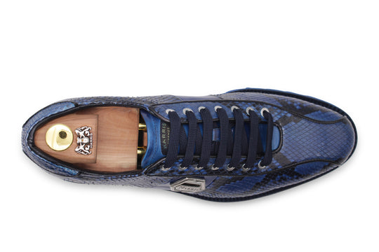 Sneakers in pelle di pitone