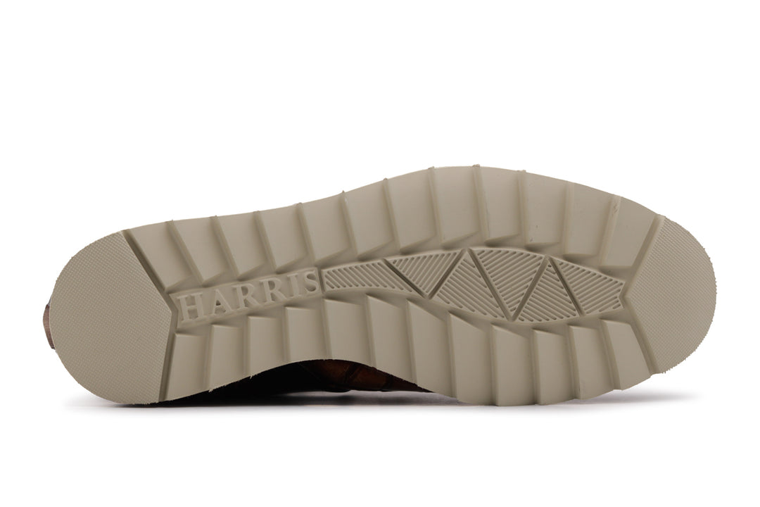 Bottine en cuir effet crocodile