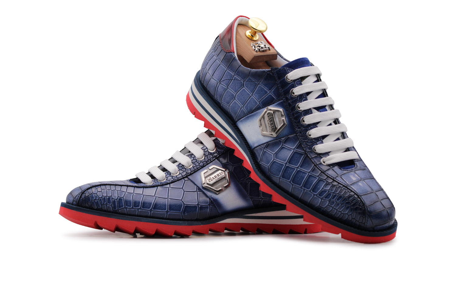 Sneakers with crocodile effect – Harris Shoes 1913