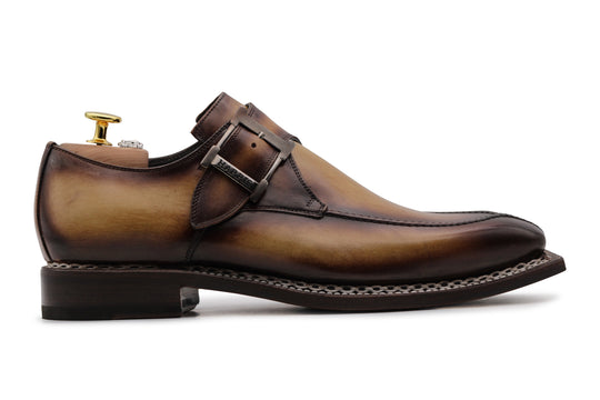 Hand-painted single buckle with Norwegian workmanship