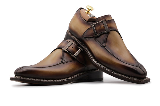 Hand-painted single buckle with Norwegian workmanship