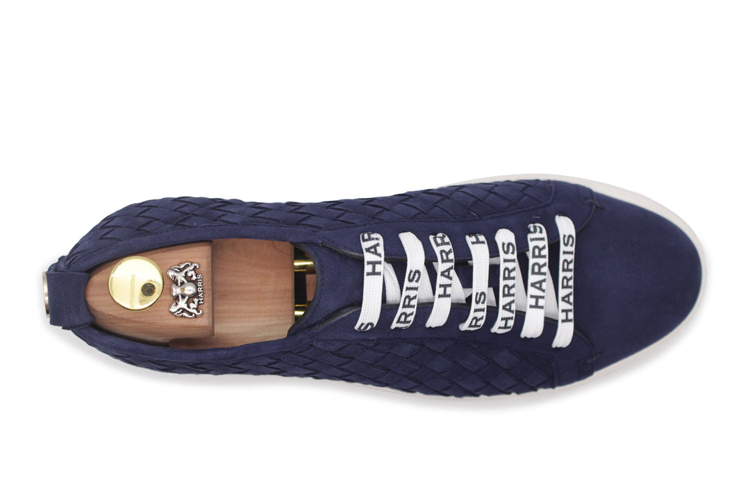 Baskets en cuir tressé