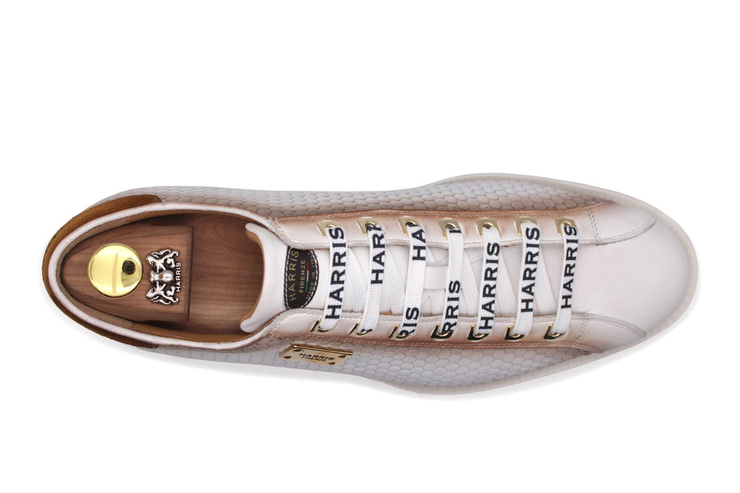 Zapatillas de piel Bubble pintadas a mano.