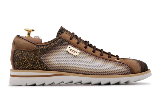 Baskets imprimées effet perforé