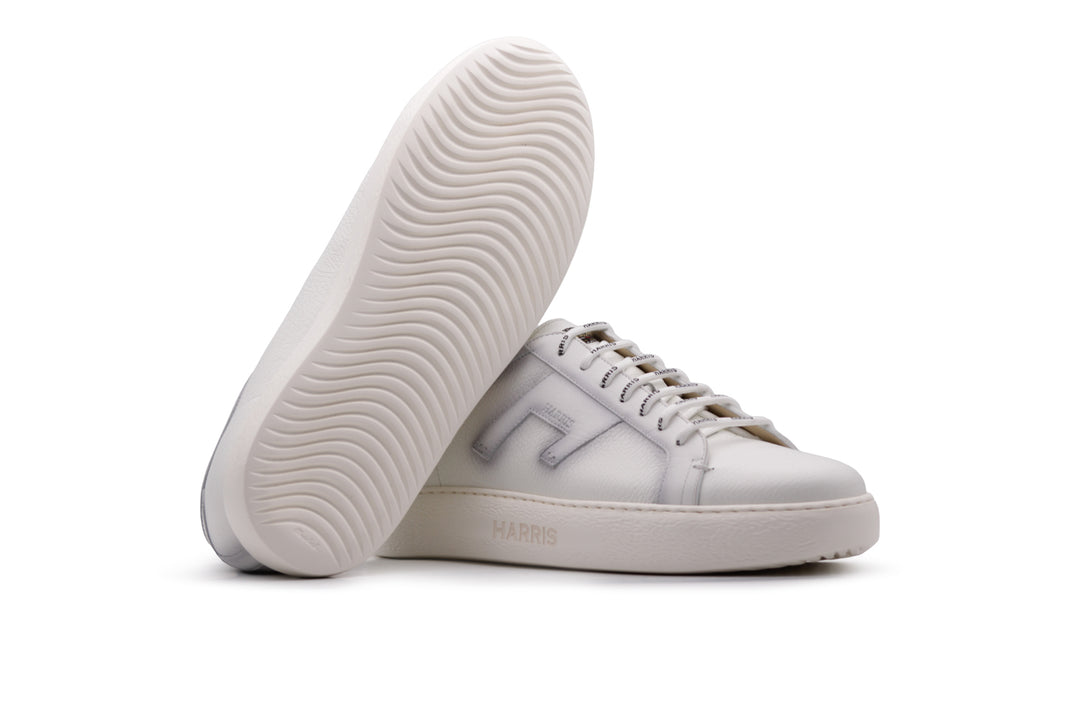 Sneaker in pelle effetto alce