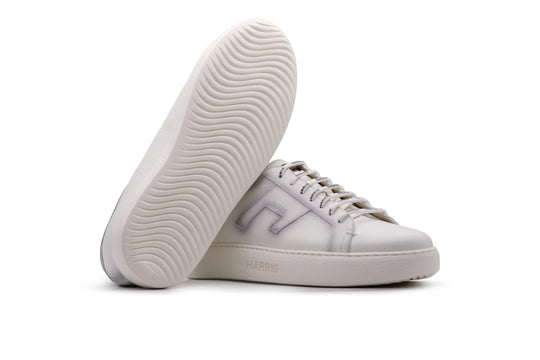 Sneaker in pelle effetto alce