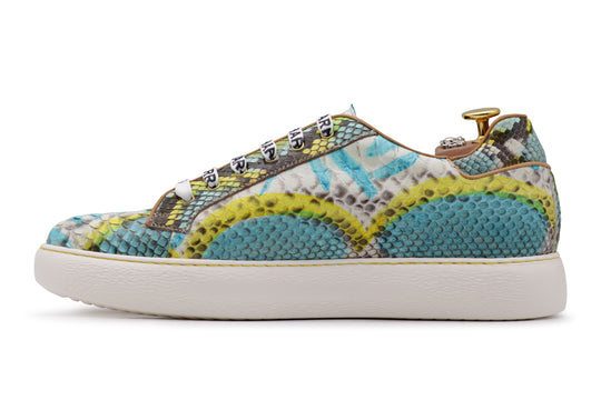 Zapatillas de pitón multicolor