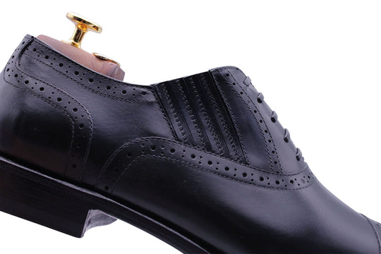 Richelieu Slip-On avec Décorations Brogue