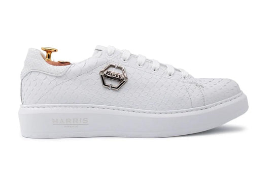 Baskets en vrai cuir python