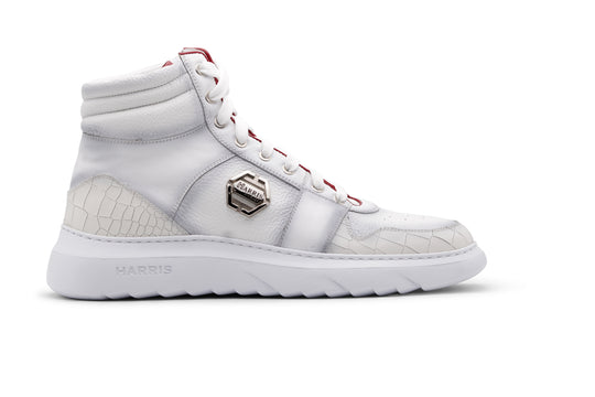 Sneaker Alta In Pelle