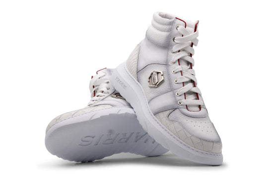 Sneaker Alta In Pelle