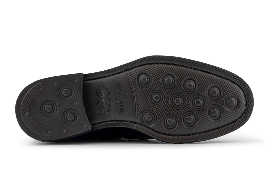 Mocassino in pelle spazzolata