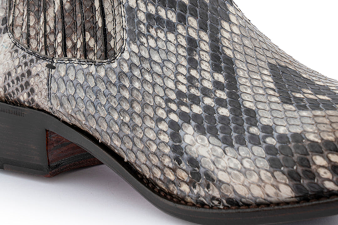 Botín texano de pitón