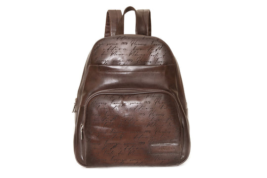 Leather backpack