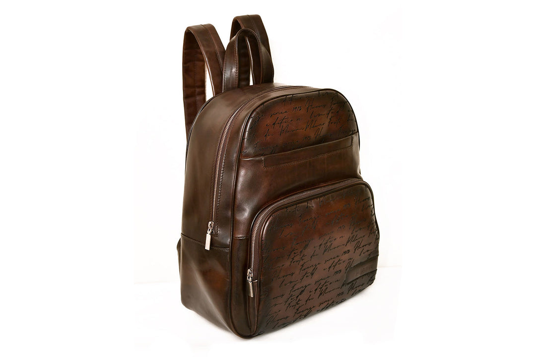 Leather backpack